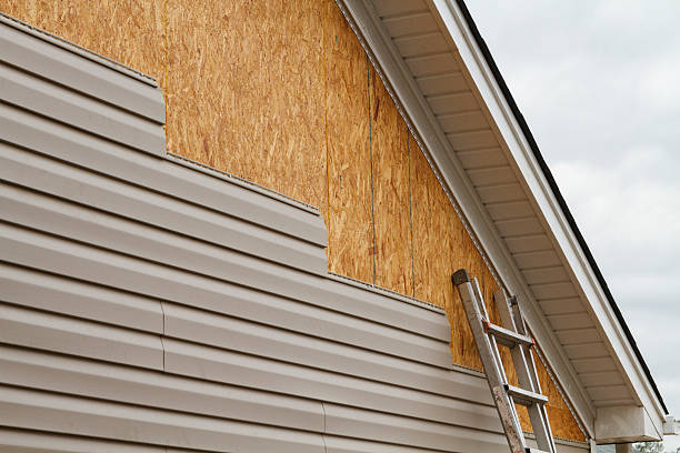 Professional Vinyl Siding technician working in Laurel, FL